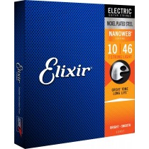 Elixir 12057 NANOWEB 7-String 10-56 Light - 7-strengssett til el.gitar 