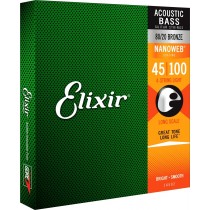 Elixir 14502 - Nanoweb 4-strengs akustisk bass strengesett 45 / 100