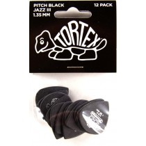 Dunlop Tortex Pitch Black Jazz III 1.35 - 12 pack