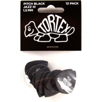 Dunlop Tortex Pitch Black Jazz III 1.5 - 12 pack