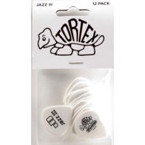 Dunlop 478P.88 - Tortex White Jazz III 0.88 - 12 pack