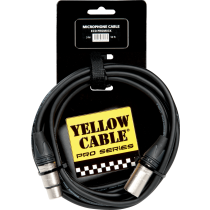 Yellow Cable PROM03X Mikrofonkabel med Neutrik XLR MALE/FEMALE 3M