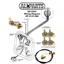ALLPARTS EP-4147-000 Wiring Kit for Gibson ES-335 