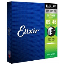 Elixir 19027 - Electric Nickel Plated Steel Optiweb 009-046