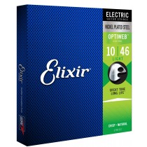 Elixir 19052 Electric Nickel Plated Steel Optiweb 010-046