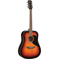 Eko RANGER6-BWN Dreadnought acoustic guitar, brown sunburst