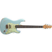 Eko  AIRE-RELIC-BLU Double cutaway, Relic Daphne Blue