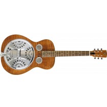 Dobro Hound Dog Deluxe Round Neck - Vintage Brown