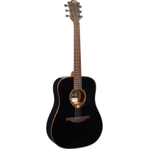 Lag T118D BLK Dreadnought black - Akustisk stålstrengsgitar