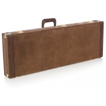 Gator GW-ELECT-VIN Electric Guitar Deluxe Wood Case Vintage Brown