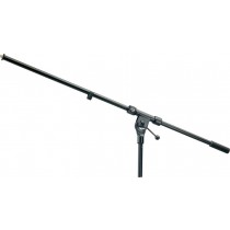 K&M 211 Mikrofonbom, sort, fast
