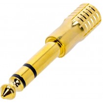 Adam Hall K4AMF3JM3GOLD - Adapter TRS mini jack hun til TRS jack han
