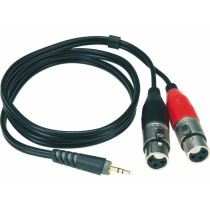 Klotz AY8-0100 - 1m Stereo minijack til 2 XLR hun