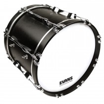 Evans BD28MX2W - MX2 White Marching basstrommeskinn 28"