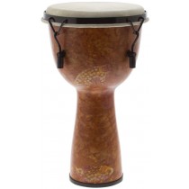 Meinl FMDJ3-LF Mek.Stemt African Fib.Djembe,Lrge(12")Brwn(I)