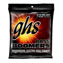 GHS ML3045X Bass Boomers LONG+ Medium Light DYB45X-DYB100X Strengesett til elektrisk bass