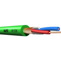 Klotz MY206GN Mikrofonkabel pro 2 x 0.22 mm2 PVC Green - 30m lengde