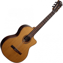 Lag OC118CE Klassisk gitar Sederlokk cutaway preamp