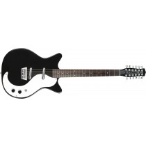 Danelectro Double Cut. 12-string Guitar Black