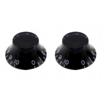 ALLPARTS PK-0144-027 Set of 2 Blue Tint Vintage Bell Knobs