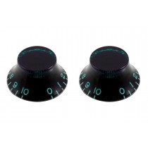 ALLPARTS PK-0144-029 Set of 2 Green Tint Vintage Bell Knobs