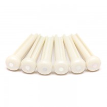 Graph Tech PP-1142-00 TUSQ Traditional Style Bridge Pins 2mm White / Mother-Of-Pearl Dot (6 Pcs)