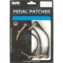 Klotz PP-AJJ0015 - Ubalansert pedal patch med vinkel jack 3 stk 15cm