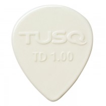 Graph Tech PQP-0501-W6 TUSQ Tear Drop Pick 1mm White (Bright) 6 Pack