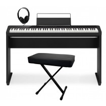 Casio Privia PX-S1100BK elpiano bundle med stativ, krakk og hodetelefoner