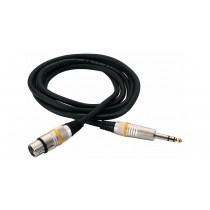 RockCable Microphone Cable - XLR (female) / TRS (6.3 mm / 1/4"), Balanced, Color Coded - 6 m / 19.7 ft