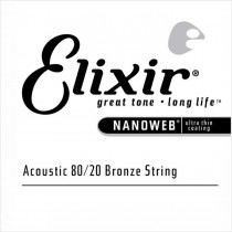 Elixir 15122 Nanoweb Acoustic 80/20 Bronze - Wound single string .022