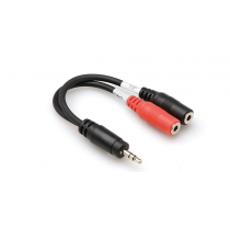 Hosa Y-cab Stereo minijack /2x minijack F tip ring