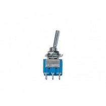Boston SW-65-N  mini toggle switch 3-way. on-on-on. nickel