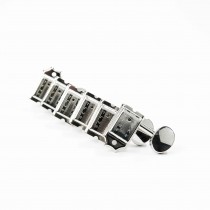 Allparts TK-0892-001 True Tune 6-In-Line Vintage Style Keys, Nickel (set of 6)