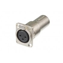 Neutrik 3-pole XLR female-male feedthrough adapter