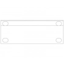 SMRT PAN 1/4 19" 1U Blindpanel