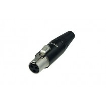 Neutrik REAN RT3FC-B Tiny XLR TA3F plugg hun sort