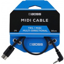 BOSS BMIDI-1-35	INTERCONNECT CABLE TRS/MIDI 1FT / 30CM