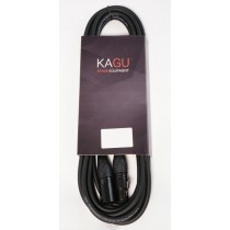 KAGU DMNX3BK DMX-kabel 2m 3-pin, sort