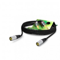 SOMMER Mercator superflex CAT6 Kabel 6m, Neutrik NE8MX Ethercon, Krymp, Sort