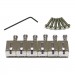 Graph Tech PG-8001-00 String Saver Classics Strat & Tele Style Offset (6 Pcs) - Brushed Steel